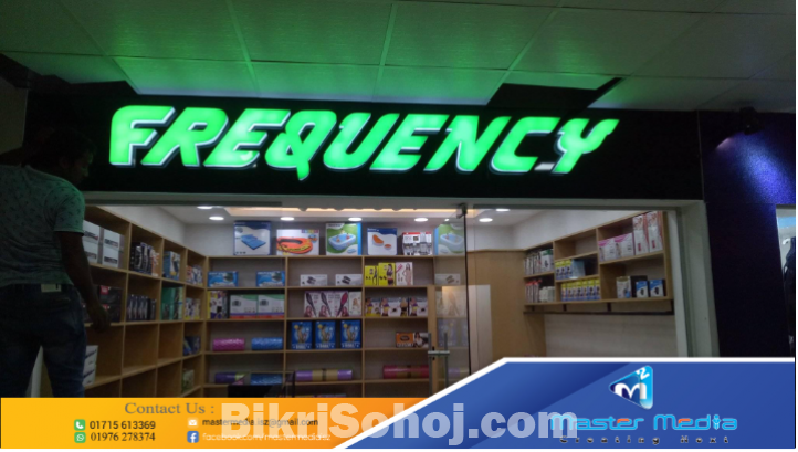 Bata Model 3D Acrylic LED Latter Signboard Making